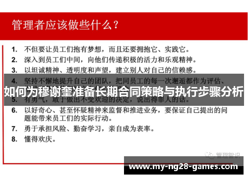 如何为穆谢奎准备长期合同策略与执行步骤分析