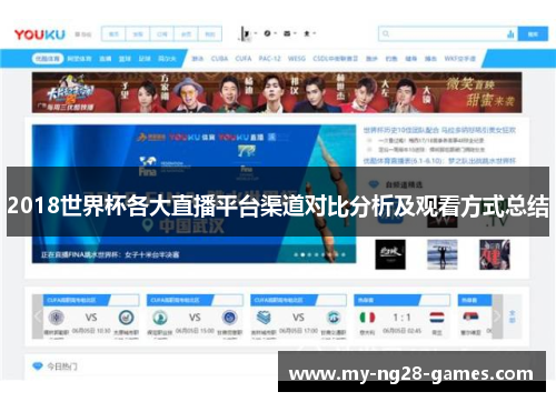 2018世界杯各大直播平台渠道对比分析及观看方式总结